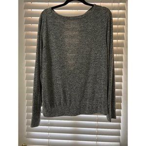 Champion M Long Sleeve Open Back Crew Neck Sweatshirt